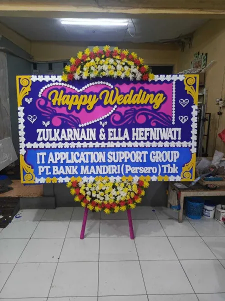 Papan Bunga Wedding Outdoor Anyer