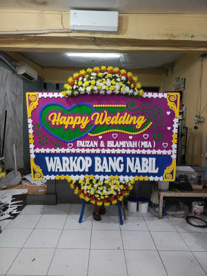 Papan Bunga Wedding Outdoor Anyer